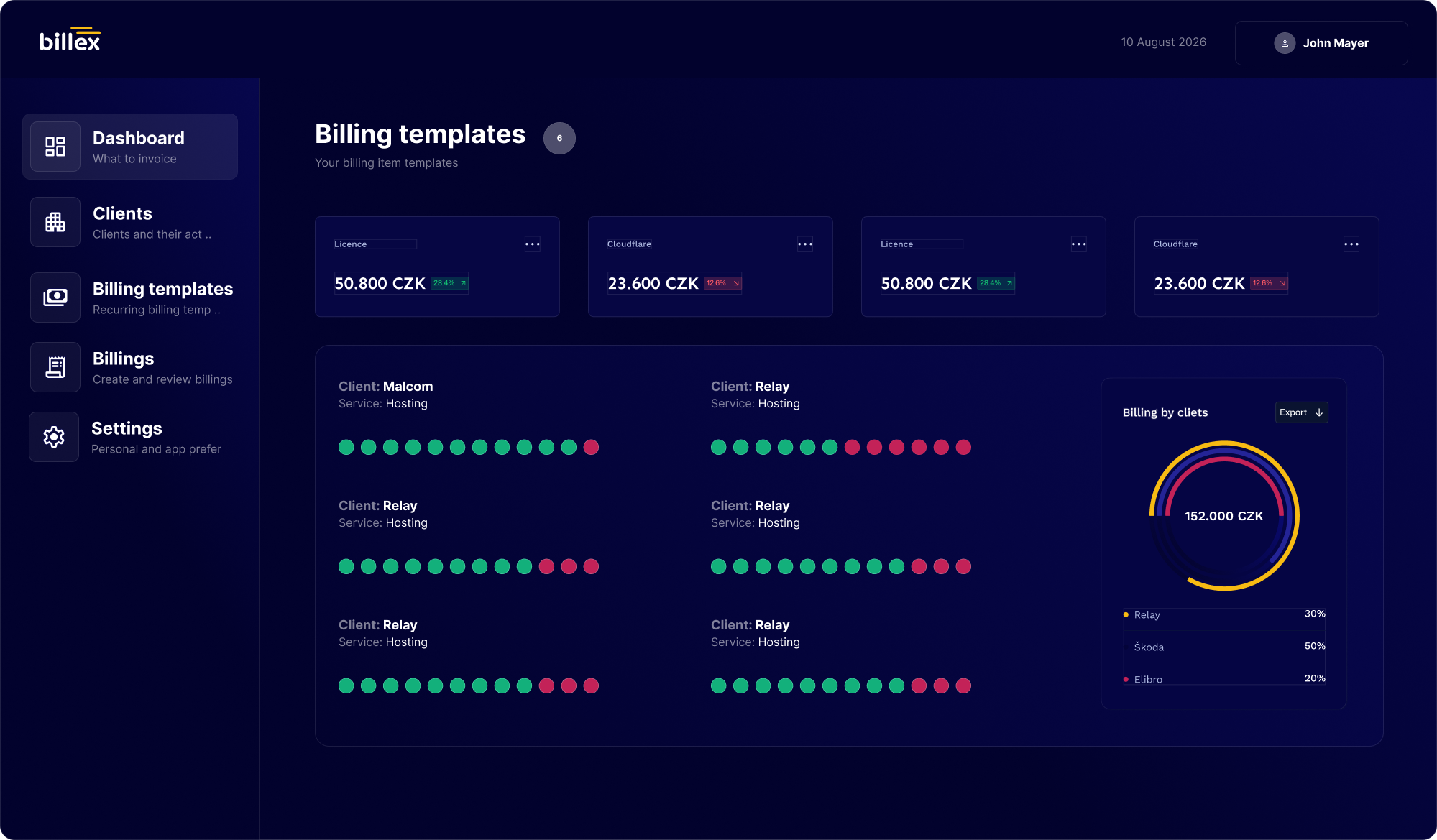 Billex — ukázka projektu